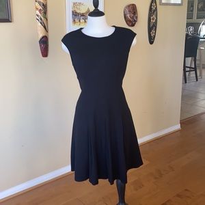 The Limited, Black Midi Dress with Zipper Back
